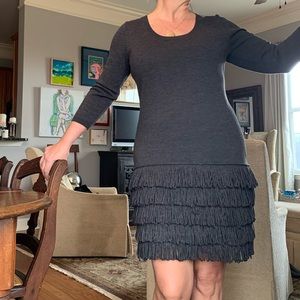 Grey knit dress